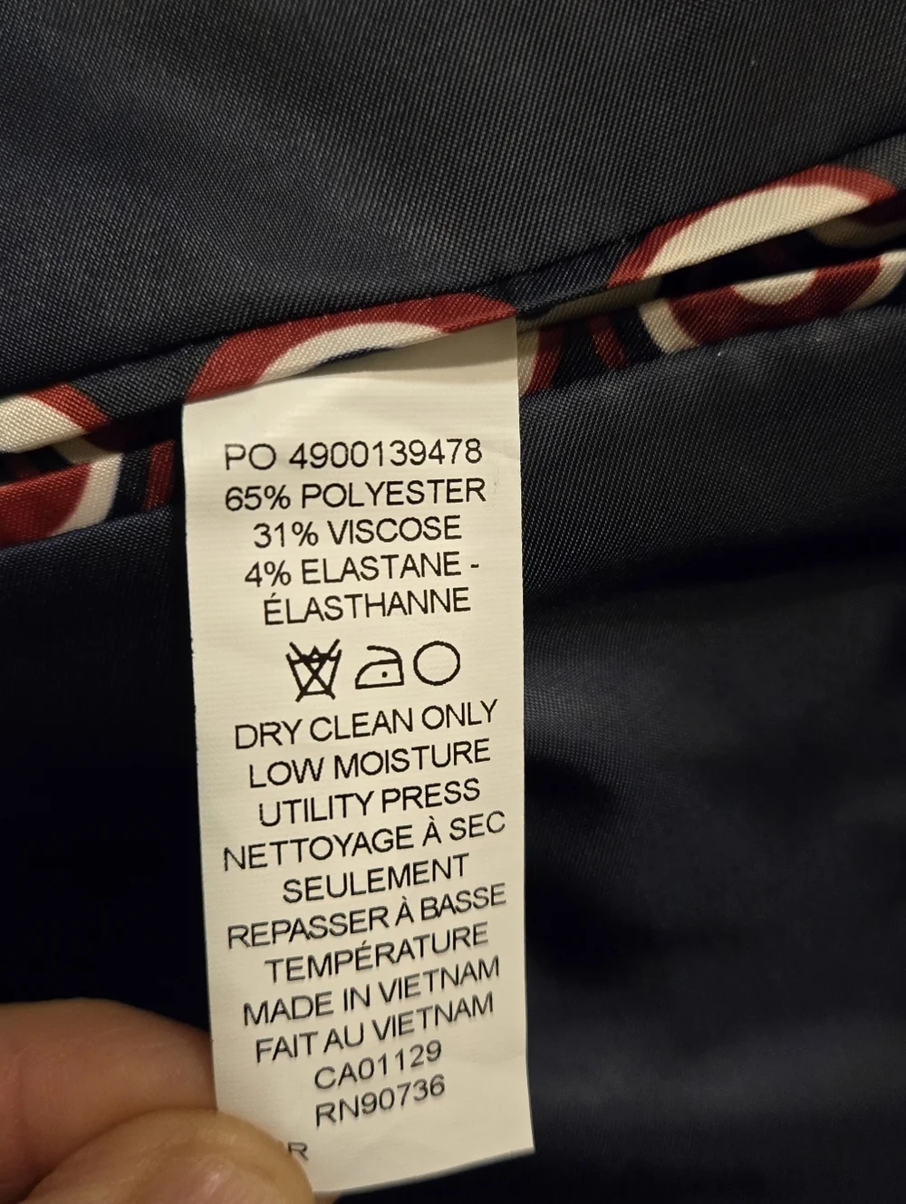 New Ben Sherman 42R Slim Fit Navy Blue Single-Breasted Blazer